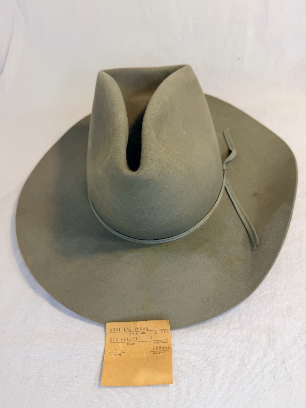 Vintage Resistol XXX Beaver Las Vegas Western Cowboy Hat Size 6 7/8